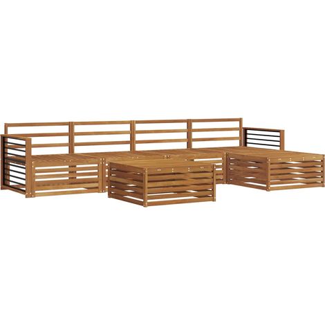 Set di divani da esterno 6 pcs Naturale vidaXL (1/5)
