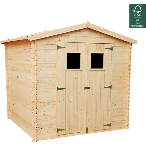 Naturholz Gartenhaus Triglav 5,33 m2 - 236x226x215cm. Schuppen (1/5)