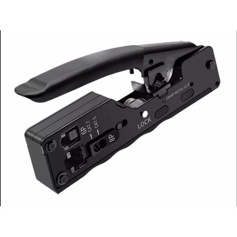 Pince à sertir multifonctionnelle manuelle 8 broches 6 broches pour câble réseau RJ45 et câble téléphonique RJ12/11. Longueur totale : 13,5 cm. (1/5)