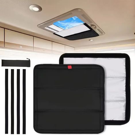 1 Rideau occultant autocollant pour véhicules de loisirs pare-soleil pliable pour portes et fenêtres de véhicules de loisirs. (1/5)