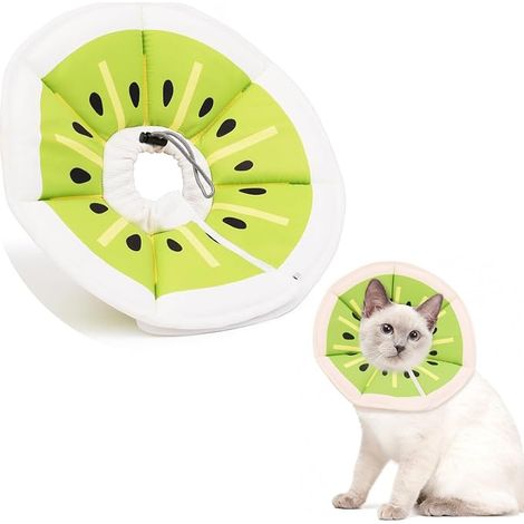 Collerette Réglable Anti Léchage pour Chat Collier de Protection Chat Collier de Récupération Collerettes pour Chiens Cicatrisation Plaies des Animaux Après Une Intervention Chirurgicale (M) (1/3)