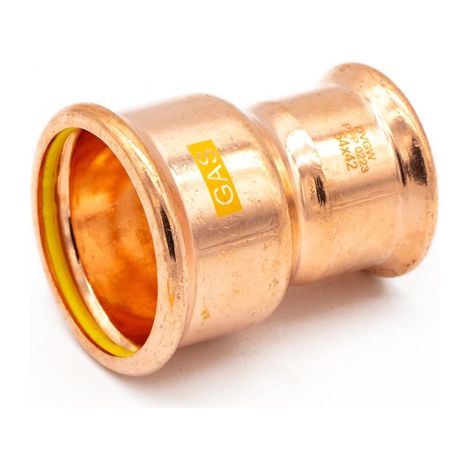 Premium Copper 54x42mm Gas Coupler for Hot Water & Gas Lines