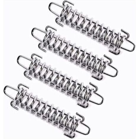 Set di 4 molle di tensione in acciaio ad alta resistenza con anello elastico, versatili per uso esterno. (1/5)