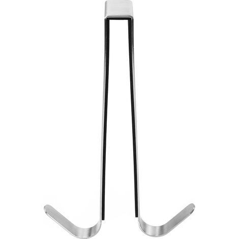 Colgador de Puerta Vidrio Double Cara 17cm Acero Inoxidable (1/5)