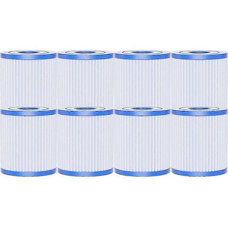 Lot de 8 cartouches filtrantes de type H pour piscine Intex 29007E (1/5)