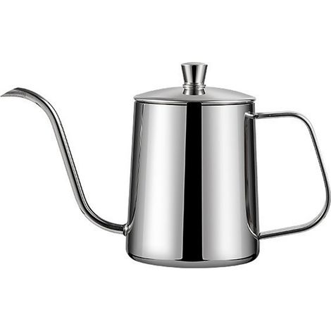 1 cafetière à filtre manuelle, bec verseur en col de cygne, acier inoxydable, 350 ml, pour café filtre et thé (1/5)