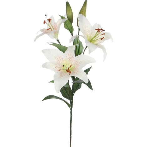 Mica künstlicher Lilienstiel stargazer creme 75 cm Kunstpflanzen