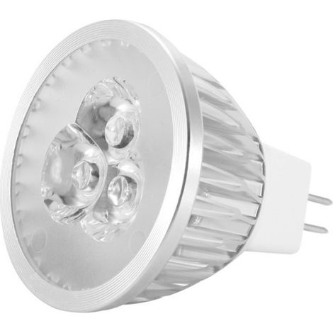 Ampoule LED MR16 12V 3W, Lampe LED avec Matériau en Aluminium, Chaud 3000K, pour Maison, Hôtel, Restaurant, Bar, Bureau (1/4)