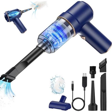 Aspirateur a Main sans Fil pour Voiture,45W 3600mA Puissant Mini Aspirateur,Aspirateur Main avec LumièRe LED &Filtre Hepa Lavable,Aspirateurs à Main Adapté Aux Poils d'animau, Maison, Bureau (1/3)