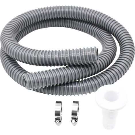 Hochwertiger, flexibler PVC-Spiralschlauch, 30 mm Innendurchmesser, für Schiffspumpen, mit Rückschlagventil, Länge: 1,86 m