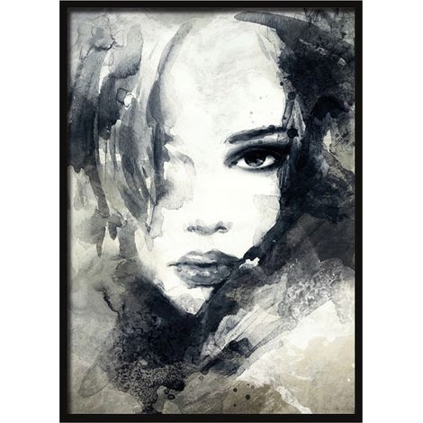 CUADRO, PÓSTER EN MARCO 73x53 cm Cara 7 P532 (1/4)