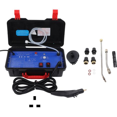 Nettoyeur Vapeur Haute Température 3,5 Bars Max Portable Sécurisé Machine à Vapeur Pressurisée 3000W Prise UK 220V pour Maison Auto (1/5)