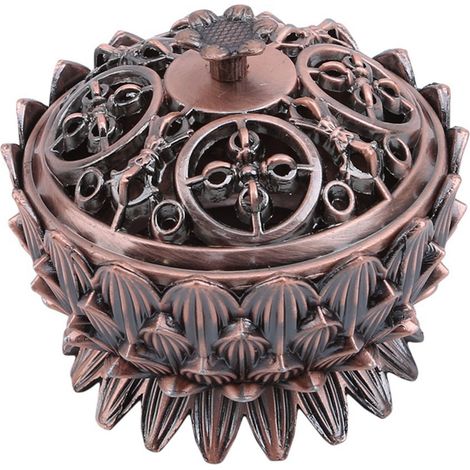 Lotus-Räucherstäbchenhalter aus Zinklegierung, kleiner konischer Räucherstäbchenbrenner (1/4)