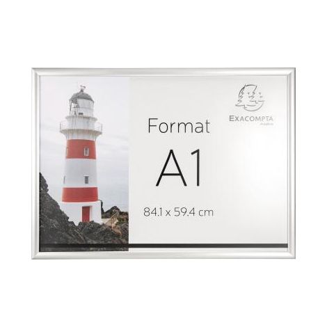 EXACOMPTA Bilderwechselrahmen Exacompta Office 62,4 x 87,1 x 1,2 cm (B x H x T) DIN A1 Aluminium alu