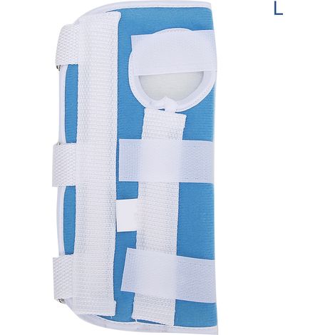 Attelle de Poignet pour Entorse et Fracture, Support de Récupération Gauche Bleu (1/5)
