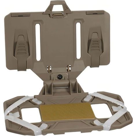 Support Téléphone Portable - Plaque Tactique Pliable avec Bandes Silicone - Pour Gilet Tactique - 8,89 x 17,15 x 1,74 cm - 1 Pièce (1/5)