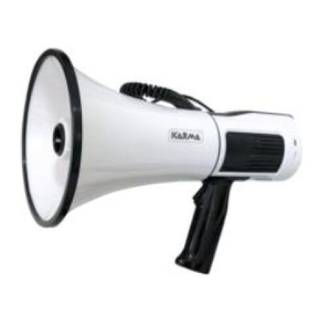 Karma Italiana GT 1231BT Megaphon Drinnen/Draußen 18 W Schwarz, Weiß
