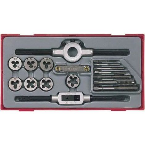 Teng Tools Modello Maschi e Filiera 17 pezzi