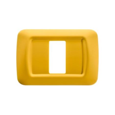 PLAQUE 1 POS.JAUNE MAIS TOP SYSTEM GEWISS GW22581