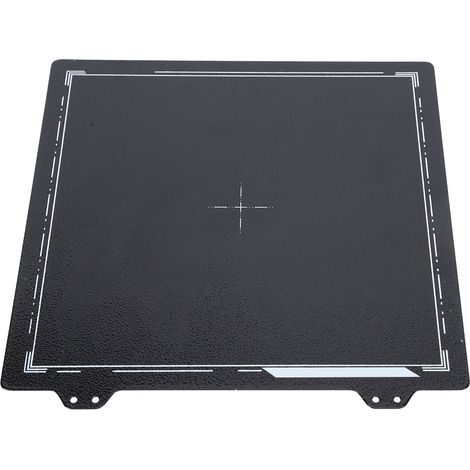Tôle en acier à ressort noire double face PEI pour imprimante 3D Prusa Anet CR-20, plaque de lit 220 x 220 mm, revêtement poudre adhérent, kit de fabrication. (1/5)