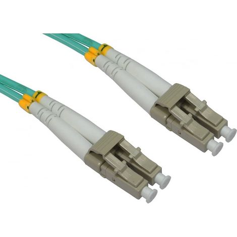 Câble fibre optique RS PRO, Longueur 10m, avec connecteur / LC, Multi-mode, 2 fibres, LSZH ( Prix pour 1 )