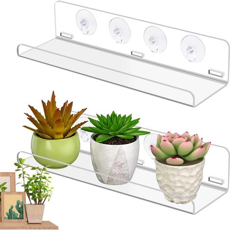 Pflanzen 2 Stück Saugnapf Transparent Blumentopf Wand