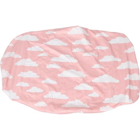 Drap-Housse pour Berceau de Bébé en Coton Rose, Motif Cartoon (1/5)