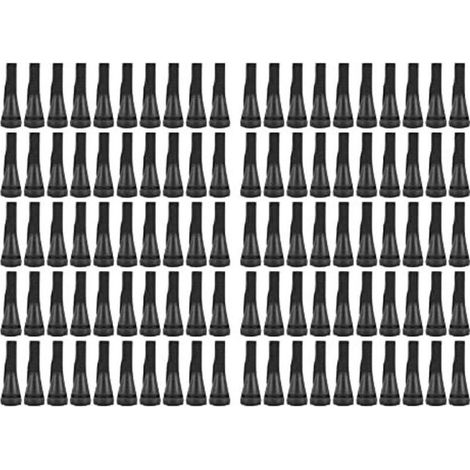 100 PCS Doigts De Plumeuse De Poulet pour Machine De Plumeuse De Volaille, Épilation en Poultry Epilator Caoutchouc Doigt Plumeuse Picker pour Poulet, Canard, Plumes D\'oies (Le Noir) (1/4)