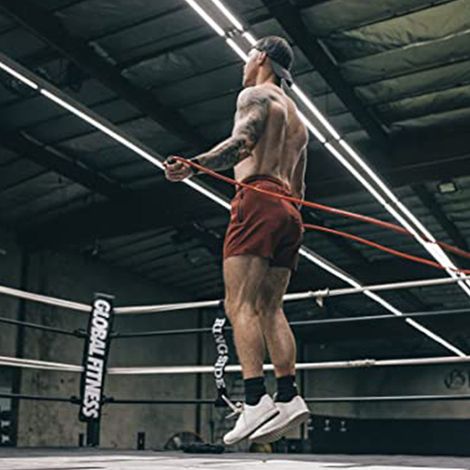 Corde à sauter lestée et résistante, conçue pour brûler les graisses, idéale pour le sport et la boxe. (1/5)