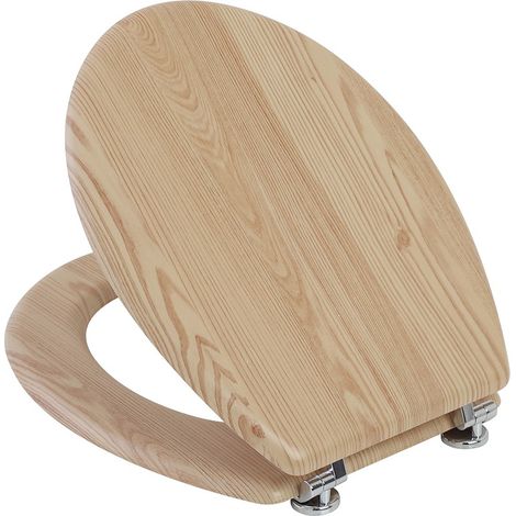 COPRIWATER UNIVERSALE SEDILE TAVOLETTA WC BAGNO MDF LEGNO ACERO 18" FERIDRAS (1/5)