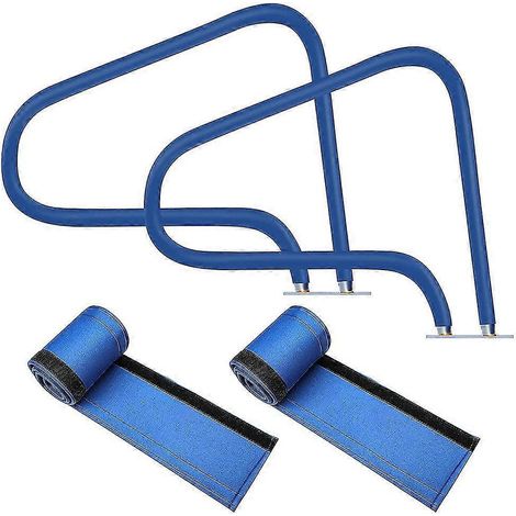 Lot de 2 sangles de fixation pour main courante de piscine de 1,20 m, gants pour main courante de piscine, échelle de piscine (1/5)