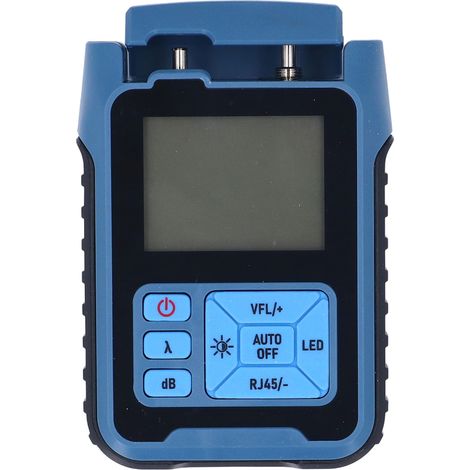 Misuratore di potenza a fibra ottica da 850 a 1650 nm -70 + 10 dBm con localizzatore visivo di guasti 10 mW. (1/5)
