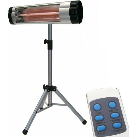 Heizstrahler mit Fernbedienung 2500 W Heizgerät 55175 Infrarot Strahler Heizpilz (1/5)