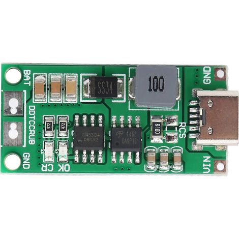 Lithium-Ionen-Akku-Ladegerätmodul, Boost-Ladeplatine, elektronisches Bauteil DDTCCRUB 4S1A