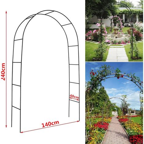 Gartenbogen, Rankhilfe für Kletterpflanzen, Terrasse (1/5)