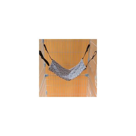 Hamac suspendu pour chat, hamac réglable à suspension universelle quatre saisons, nid de chat, hamac pour chat (éventail bleu),S