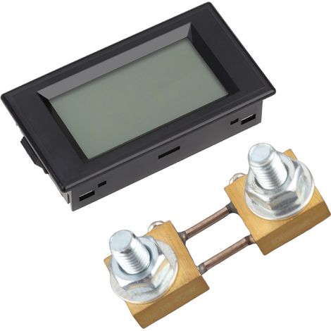 [Gleichstrommesser] Digitales 100-A-Gleichstrom-LED-Amperemeter mit 75-mV-Shunt – blau hinterleuchtetes LCD-Display