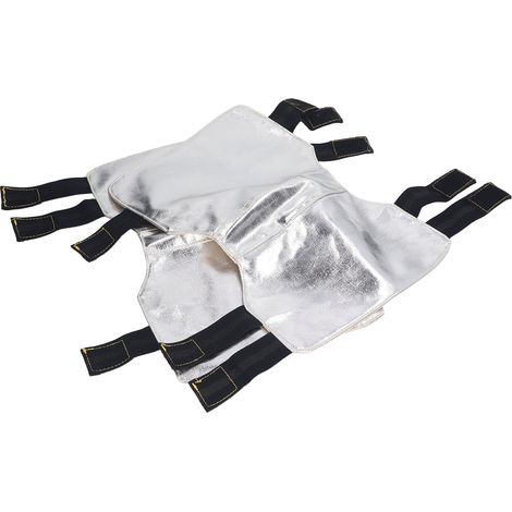 Ortviai Protection genou soudure – 1 paire d’isolants anti-chaleur en feuille d’aluminium ignifugée et résistante (1/5)