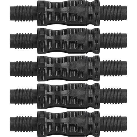 Packung mit 5 MC4 Stecker-Buchse PV-15BMC (1500V) Hohlkern-Photovoltaik-Solarsteckern für Paneele, CE/TÜV/ROHS/REACH219 zertifiziert. (1/5)