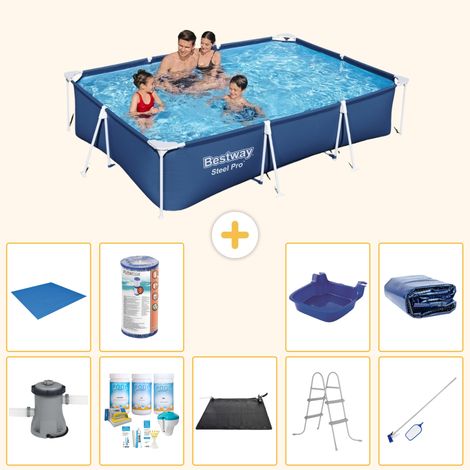 Bestway Bestway Steel Pro Rectangulaire - 300x201x66 cm - 10-pièces  S21573 (1/3)