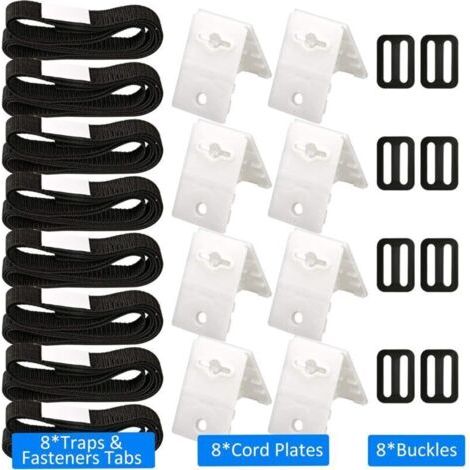 Sangles de Maintien,Accessoires Enrouleur de Couverture Solaire Jeu de Roues de Parasol Sangles de Serrage de Couverture de Piscine, pour couvertures de bâches de Piscine (1/4)