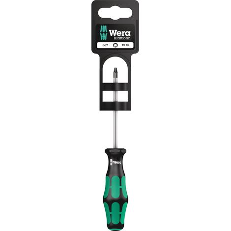 367 SB Tournevis TORX, TX 10 x 80 mm, Noir/vert (1/5)