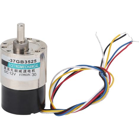 Moteur CC sans balais à torsion importante en cuivre CW/CCW pour micro-machines 12 V XD-37GB352530 tr/min (1/5)