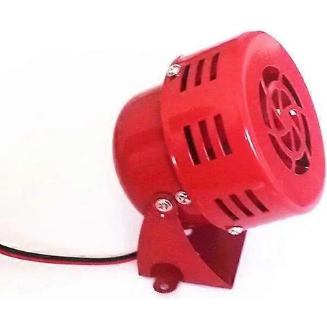 Klaxon universel rouge 12 V 110 dB pour voitures et motos, sirène d'alerte aérienne, alarme motorisée (1/5)