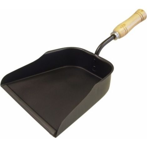 Recogedor metalico mango madera 24x23 cm