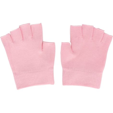 Gants de soin sans doigts x2, gel hydratant nourrissant, réparateur mains sèches et gercées, spa adoucissant, anti-rugosité, doux et confortable (1/5)