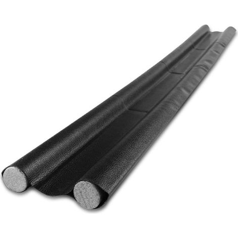 Double Insulated Door Draft Stopper, 1 Piece, 96cm, Washable and Durable, Bottom Insulation Door Seal, Anti-Cold, Anti-Noise, Anti-Insect, Black Door Draft Stopper, Foam Insert, Gray, Cuttable (1/5)