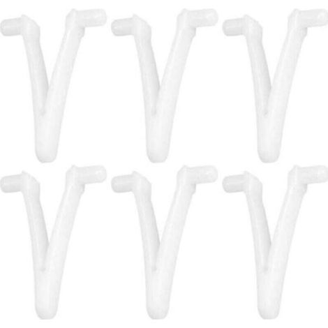 6pcs Piscine d'approvisionnement Papillon v Clip pour Piscine Spa Brosse Feuille râteau Feuille Skimmer tête d'aspirateur pour Nettoyage de Piscine (1/4)