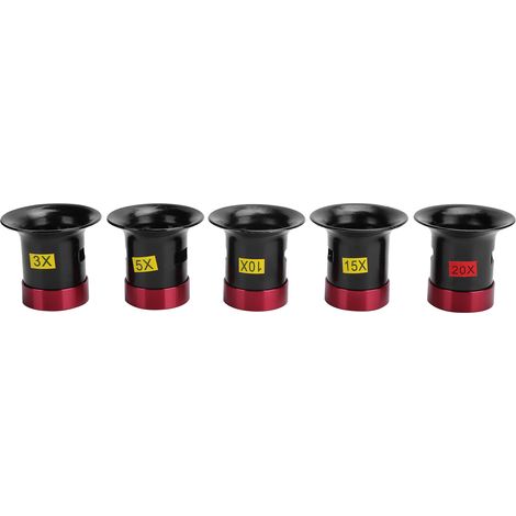 5 pièces Loupe en Alliage d'Aluminium pour Réparation de Montre, Lentille de Grossissement Accessoire (1/5)