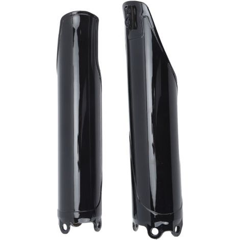 Juego de 2 tapas negras brillantes para la horquilla delantera de CRF250R, CRF250X, CRF450R, CR125, CR250 y CRF 450 RX. (1/4)